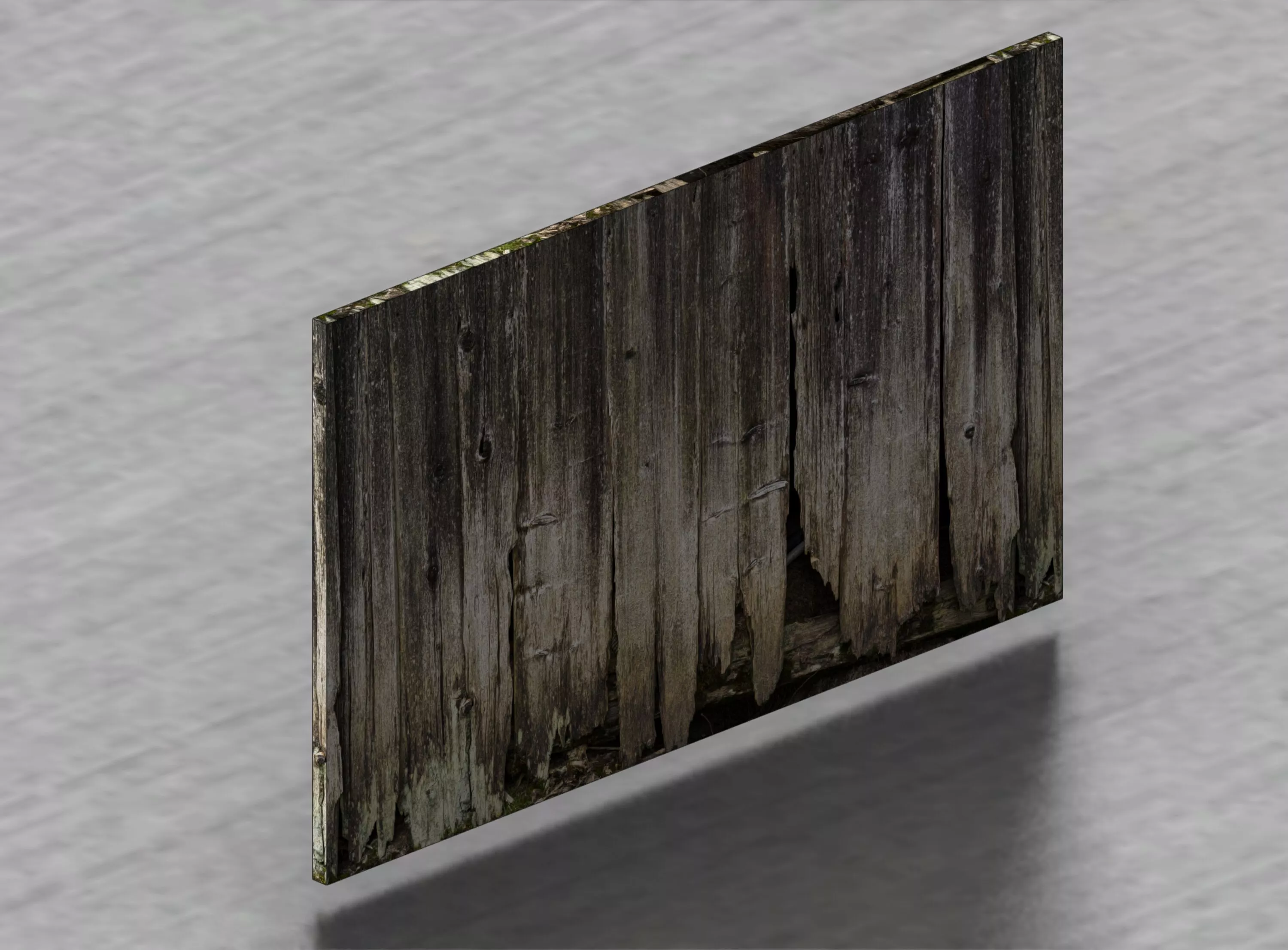 Weathered Broken Wooden Wall Texture 4K Low Poly Texture