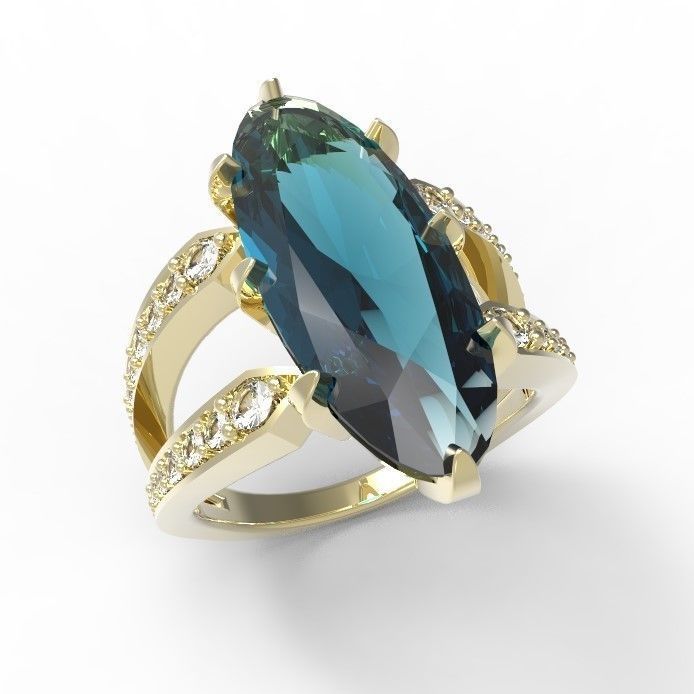 RING OVAL CLEAN ALLURE 3D print model_3