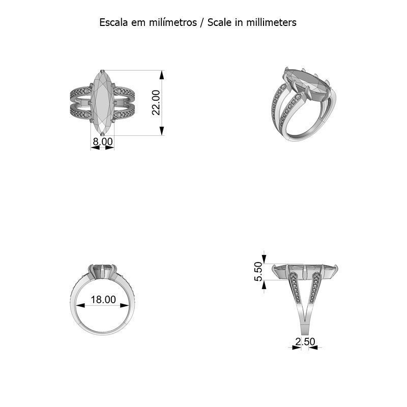 RING OVAL CLEAN ALLURE 3D print model_1