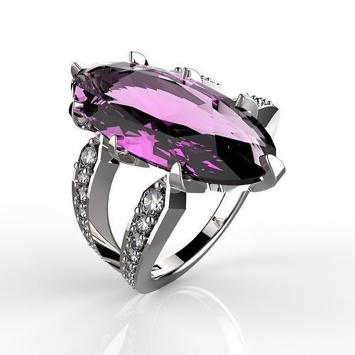 RING OVAL CLEAN ALLURE 3D print model