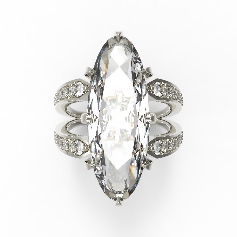 RING OVAL CLEAN ALLURE 3D print model_2