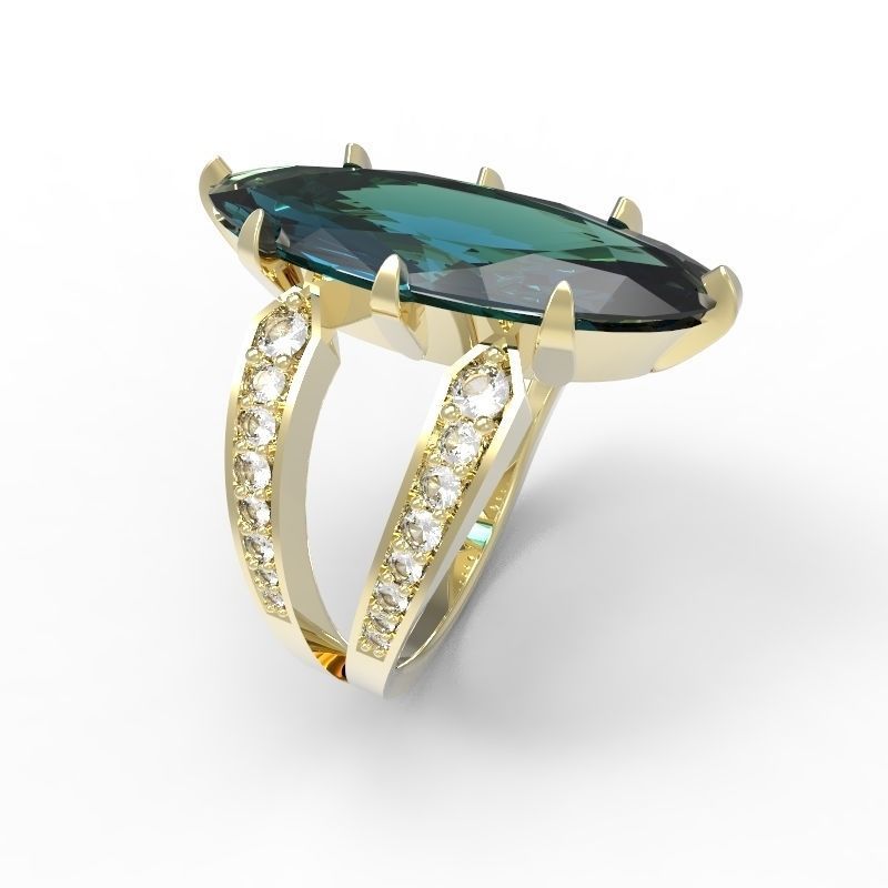 RING OVAL CLEAN ALLURE 3D print model_6