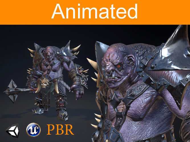 RPG Troll Low-poly 3D model