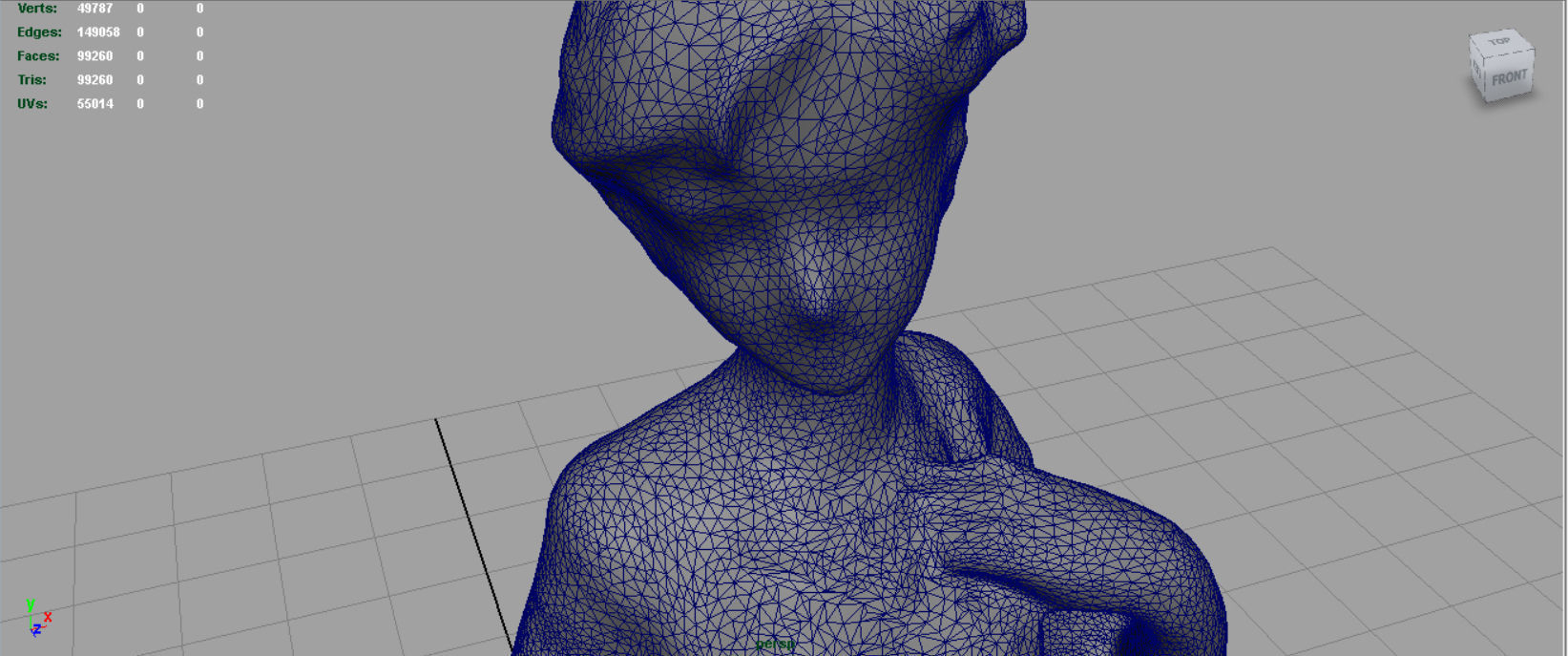 Bride 2 figurine in wedding dress 3D model_23