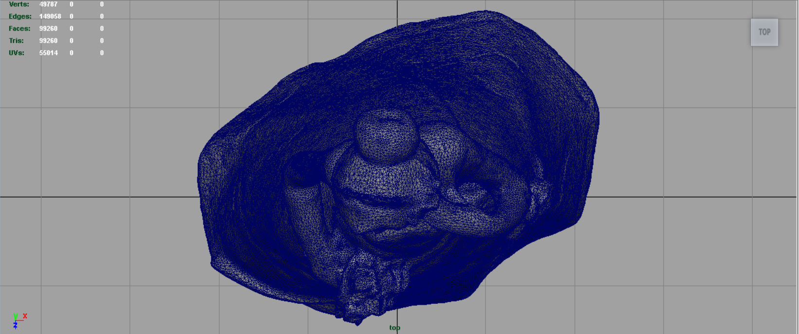 Bride 2 figurine in wedding dress 3D model_14