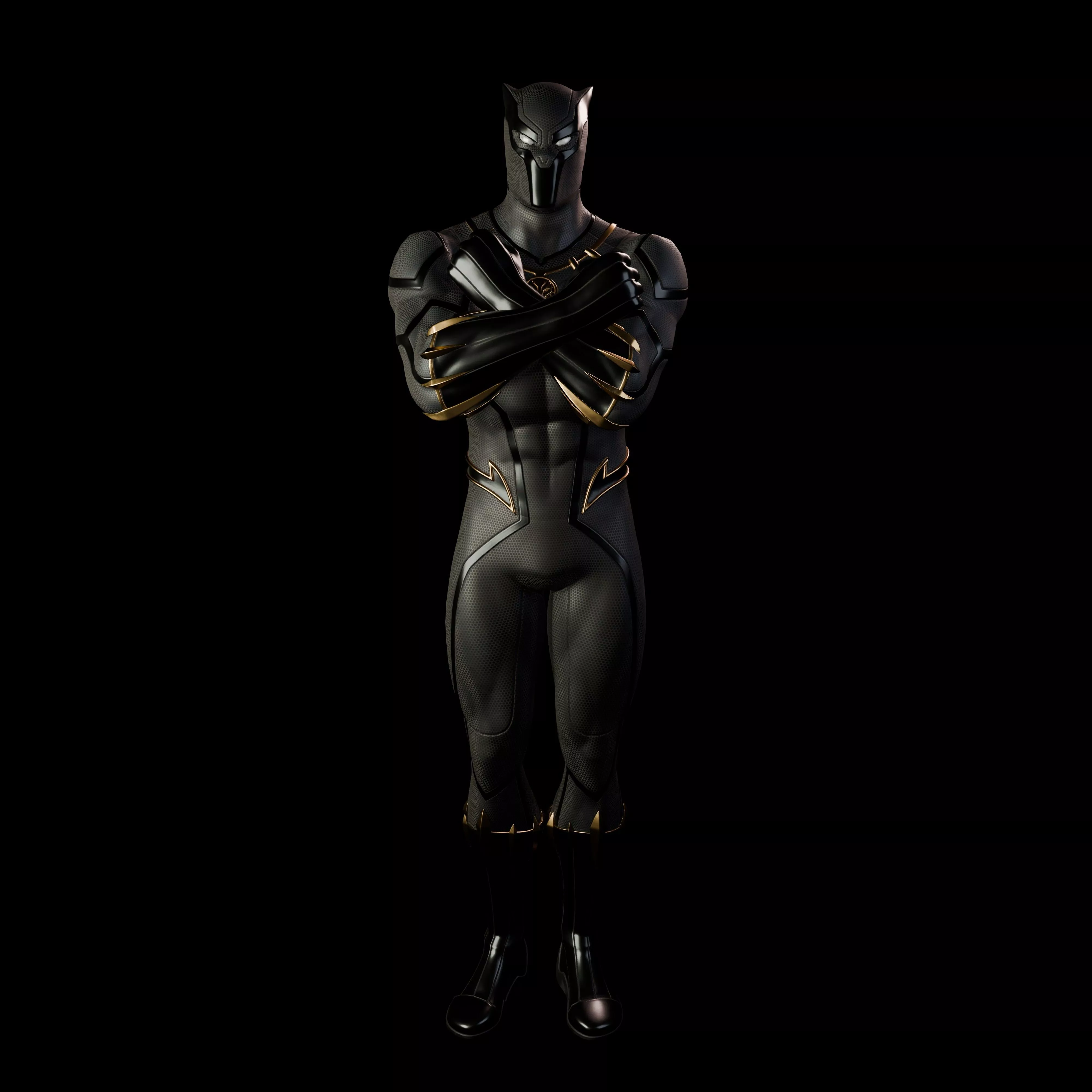 Black Panther 3D print model
