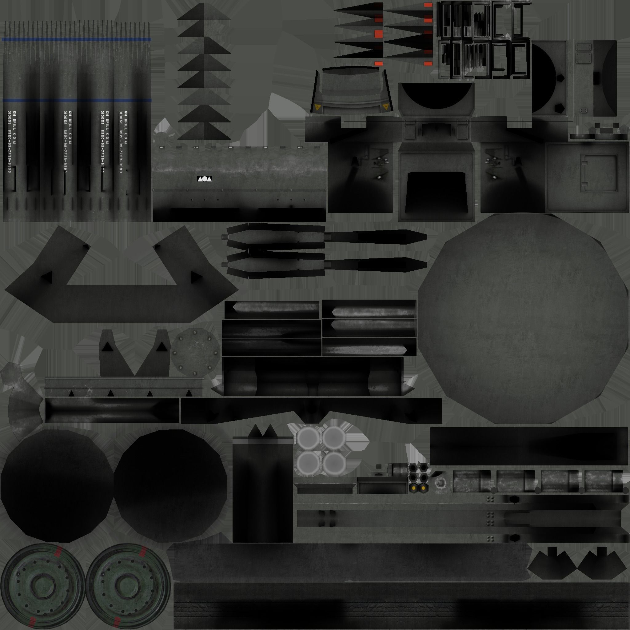 RAPIER Missile Launcher Low-poly 3D model_6