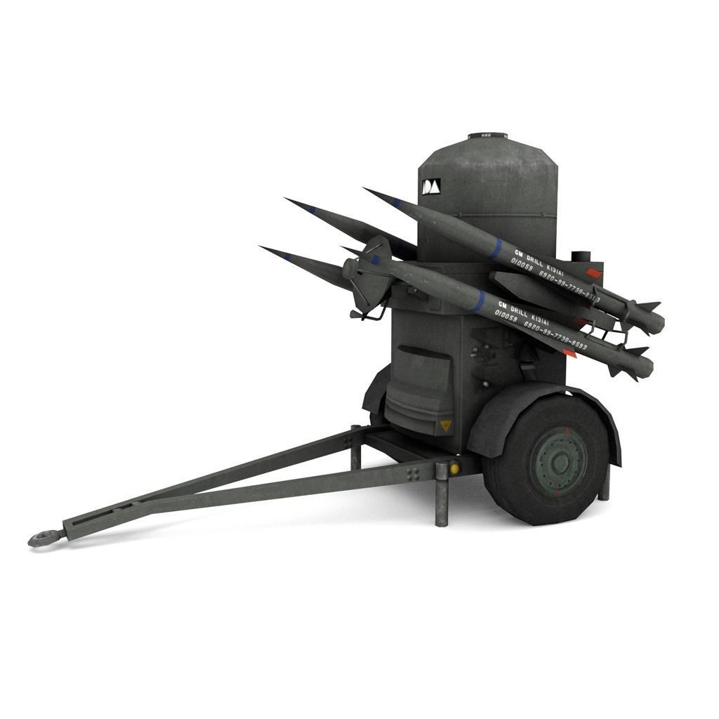 RAPIER Missile Launcher Low-poly 3D model_1