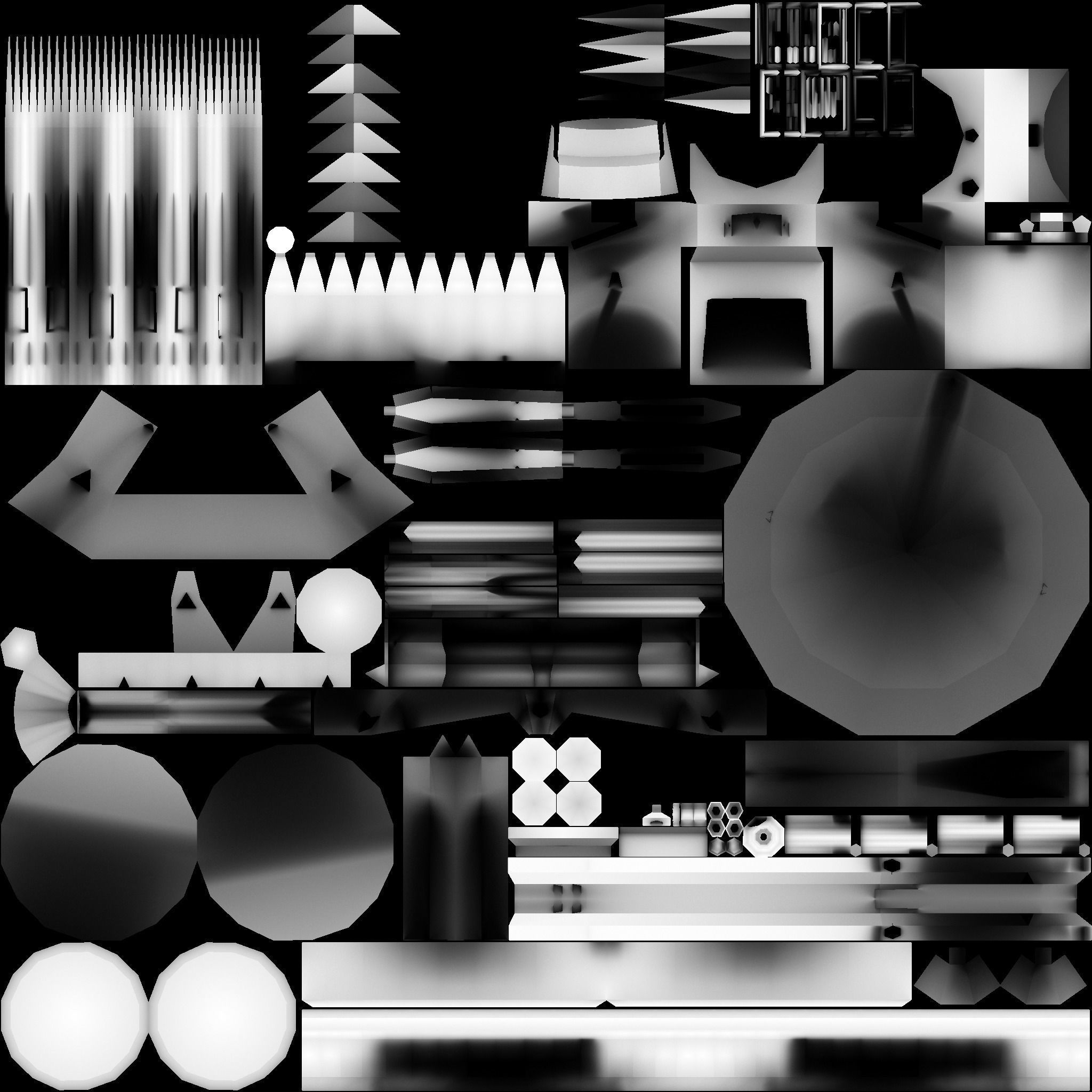 RAPIER Missile Launcher Low-poly 3D model_7