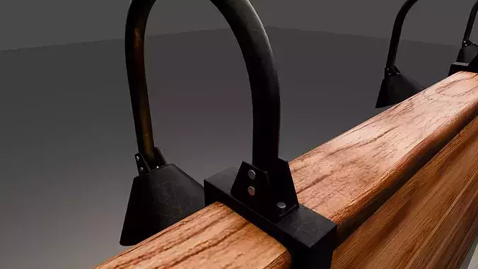 Japanese Sushi sign board 3D model 7