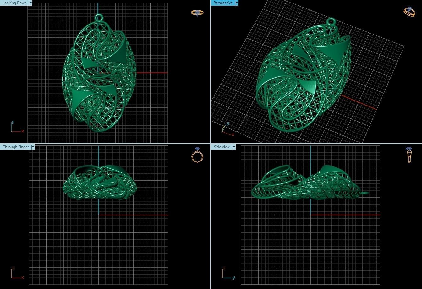 Pendant ultra vision  HSFZ-X 043-P 3D print model_1