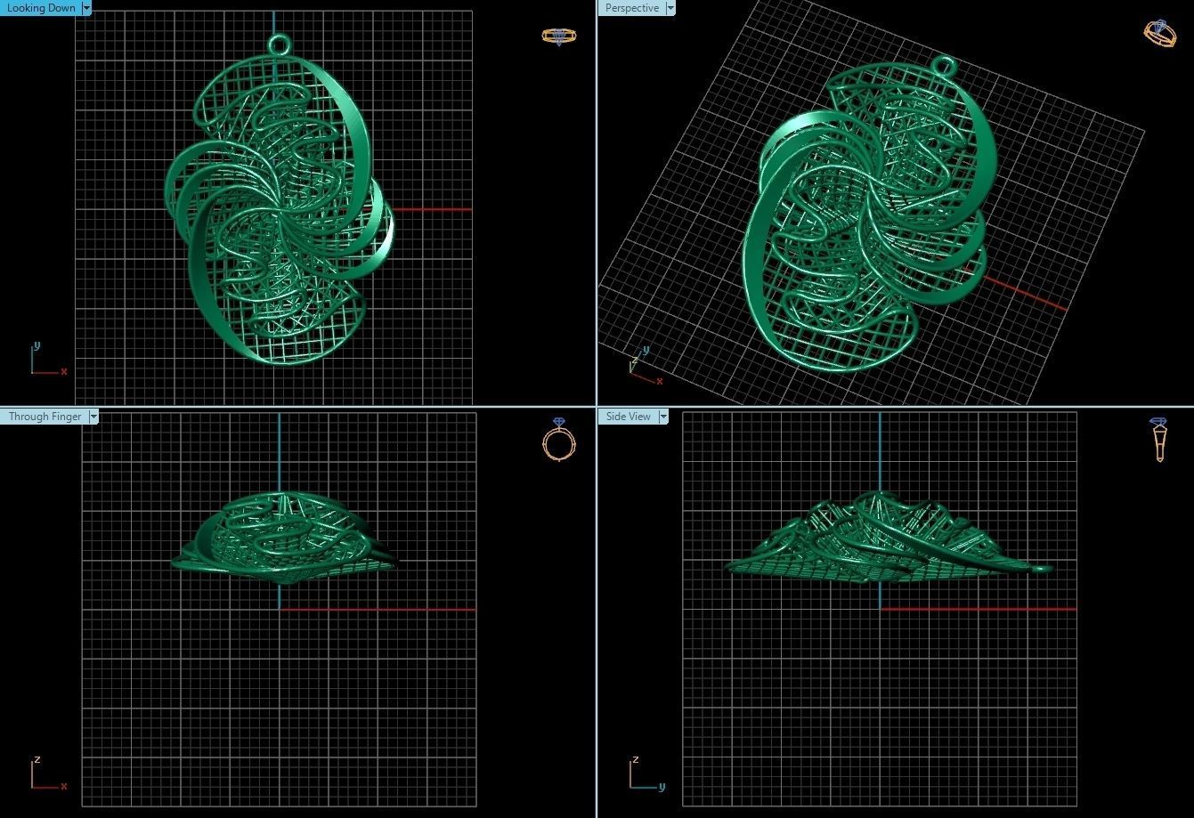 Pendant ultra vision  HSFZ-X 044-P 3D print model_1