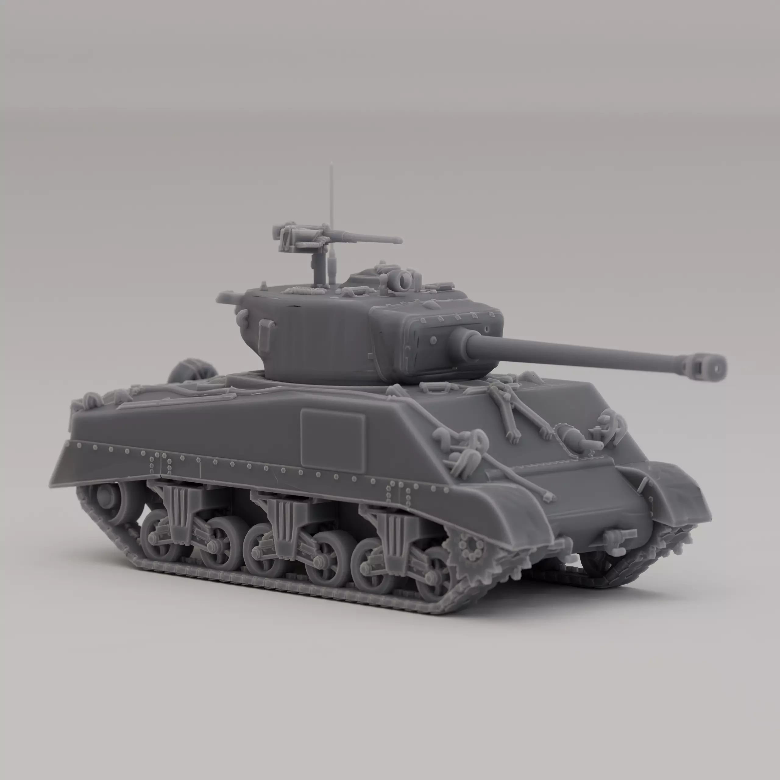 M4A2 76 W MT United States WWII 1944 3D print model