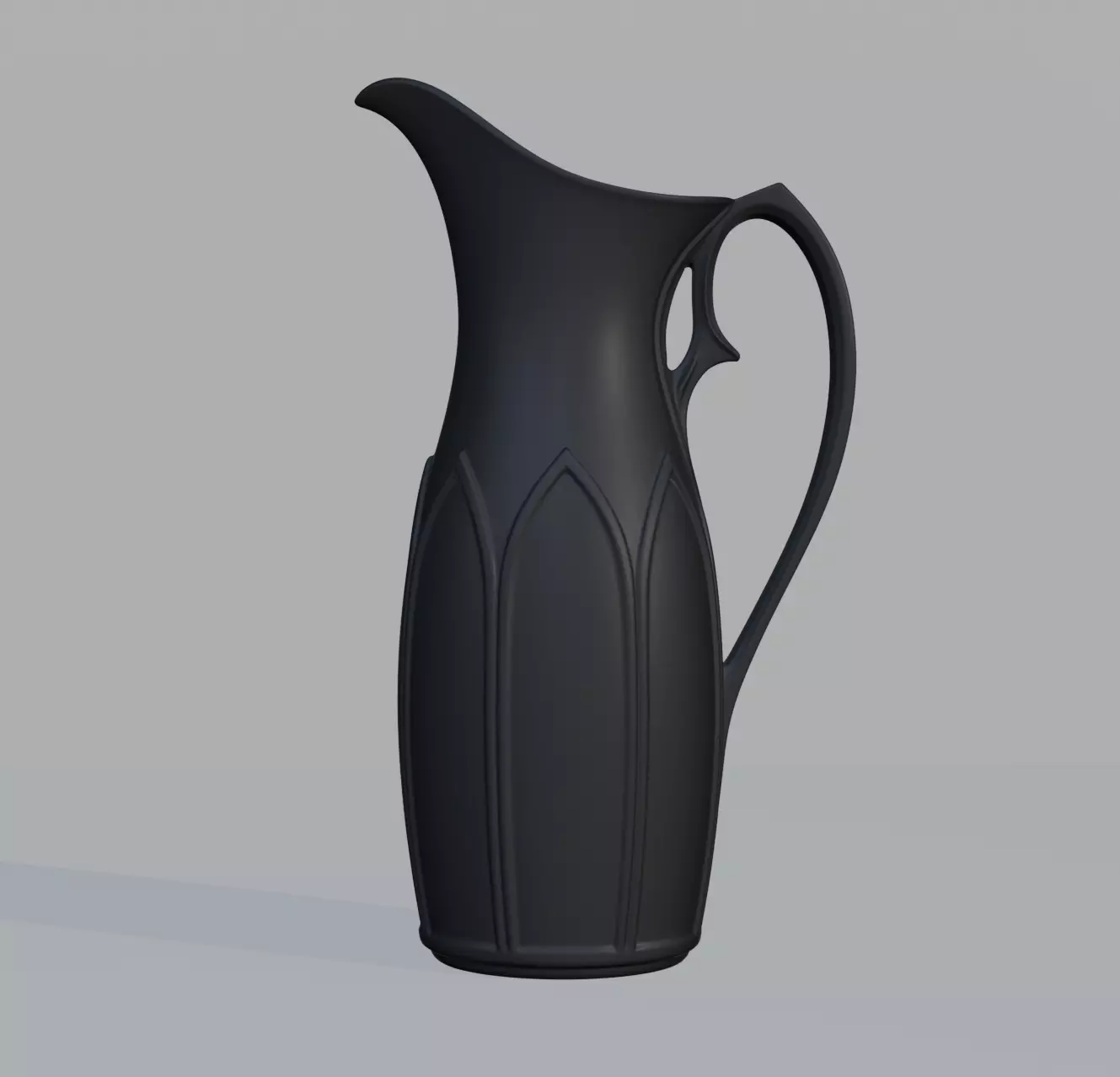 Sleek Gothic Jug 3D print model