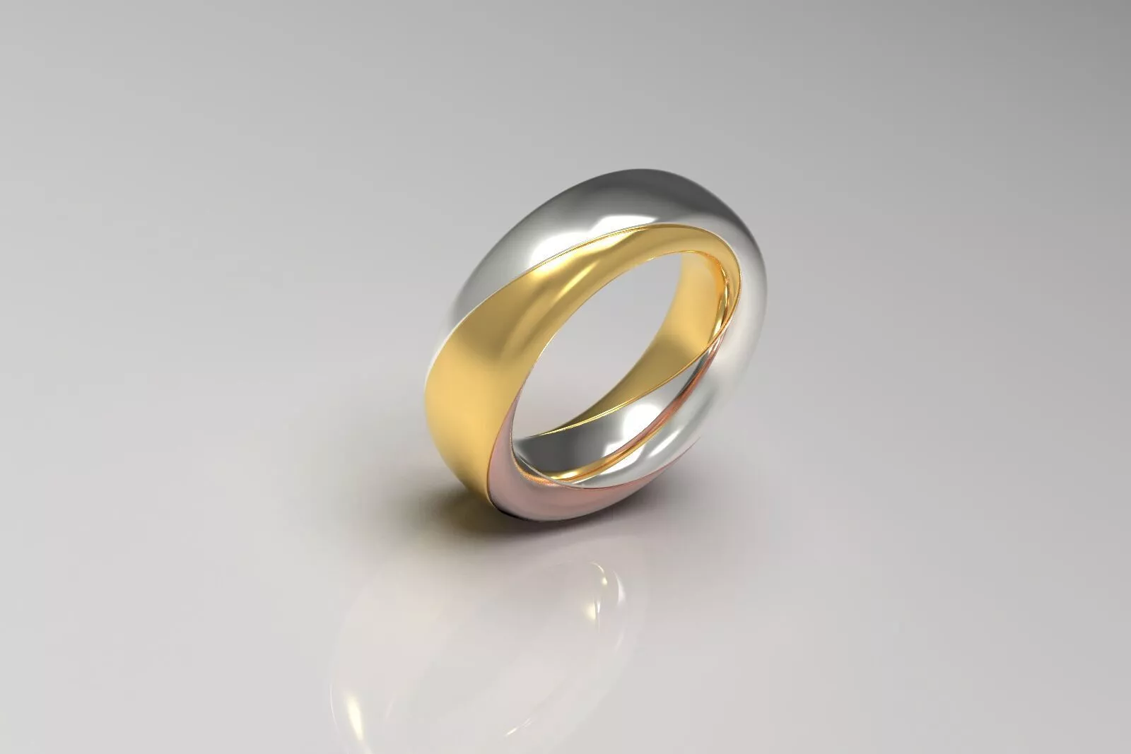 Trinity Ring with games for hand-paving 3D print model