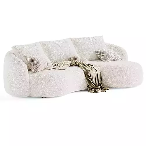 Sonora Corner Sofa by Dantone Home 3D model 2