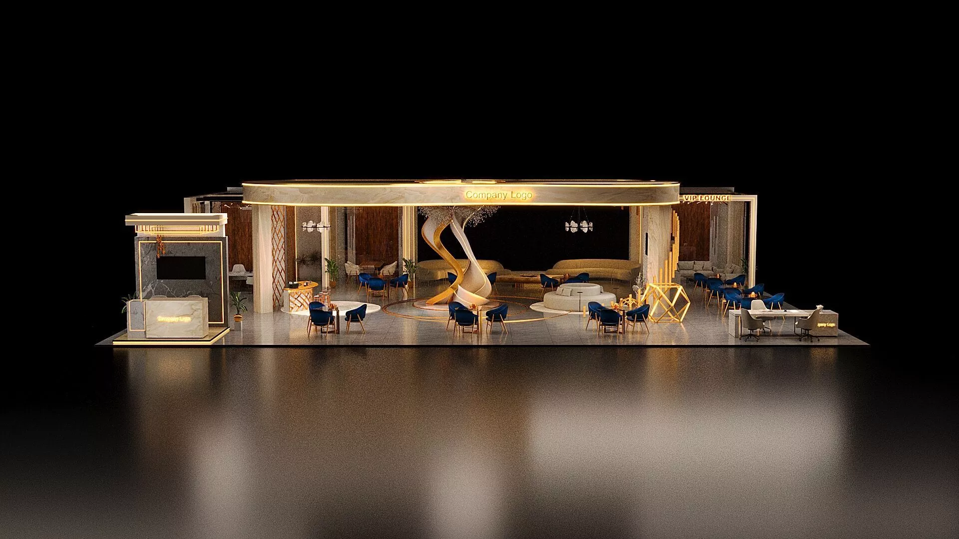 Exhibition Design D3 - 19m x 15m 3D model