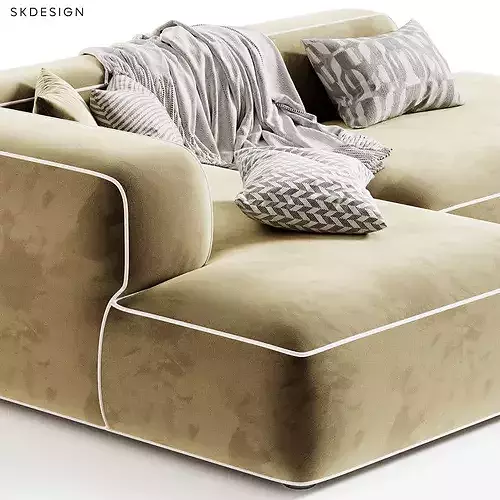 Skdesign Jarvis Modular Corner Sofa 3D model 4