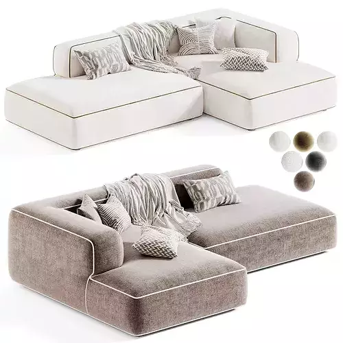 Skdesign Jarvis Modular Corner Sofa 3D model 5