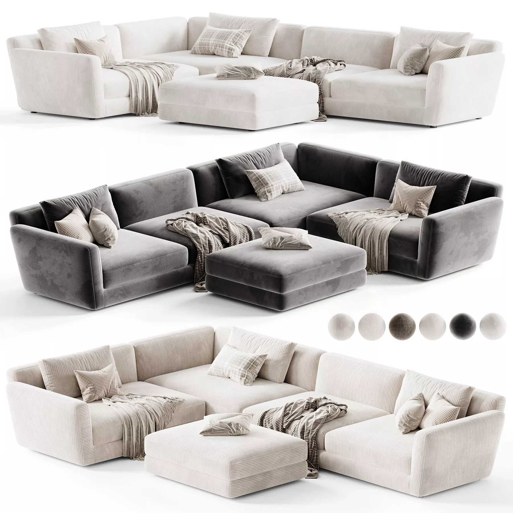 Talenti Miles Modular Sofa 3D model