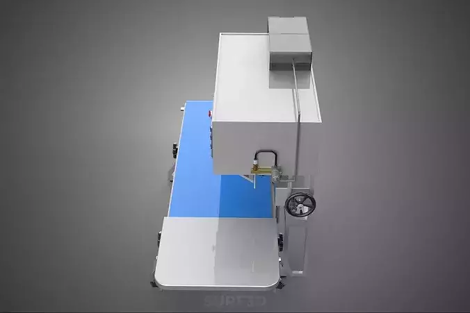 CONTINUOUS BAND HEAT SEALER FILLER CONVEYOR BELT PACKING MACHINE 3D model 5