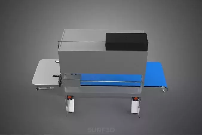 CONTINUOUS BAND HEAT SEALER FILLER CONVEYOR BELT PACKING MACHINE 3D model 7
