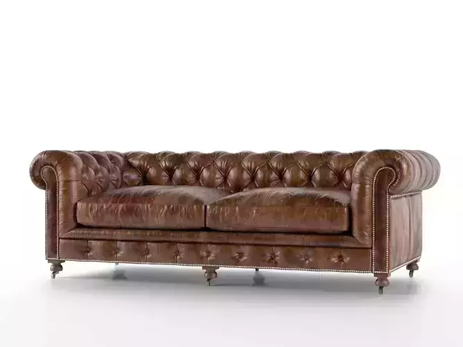 84 Kensington Leather Sofa