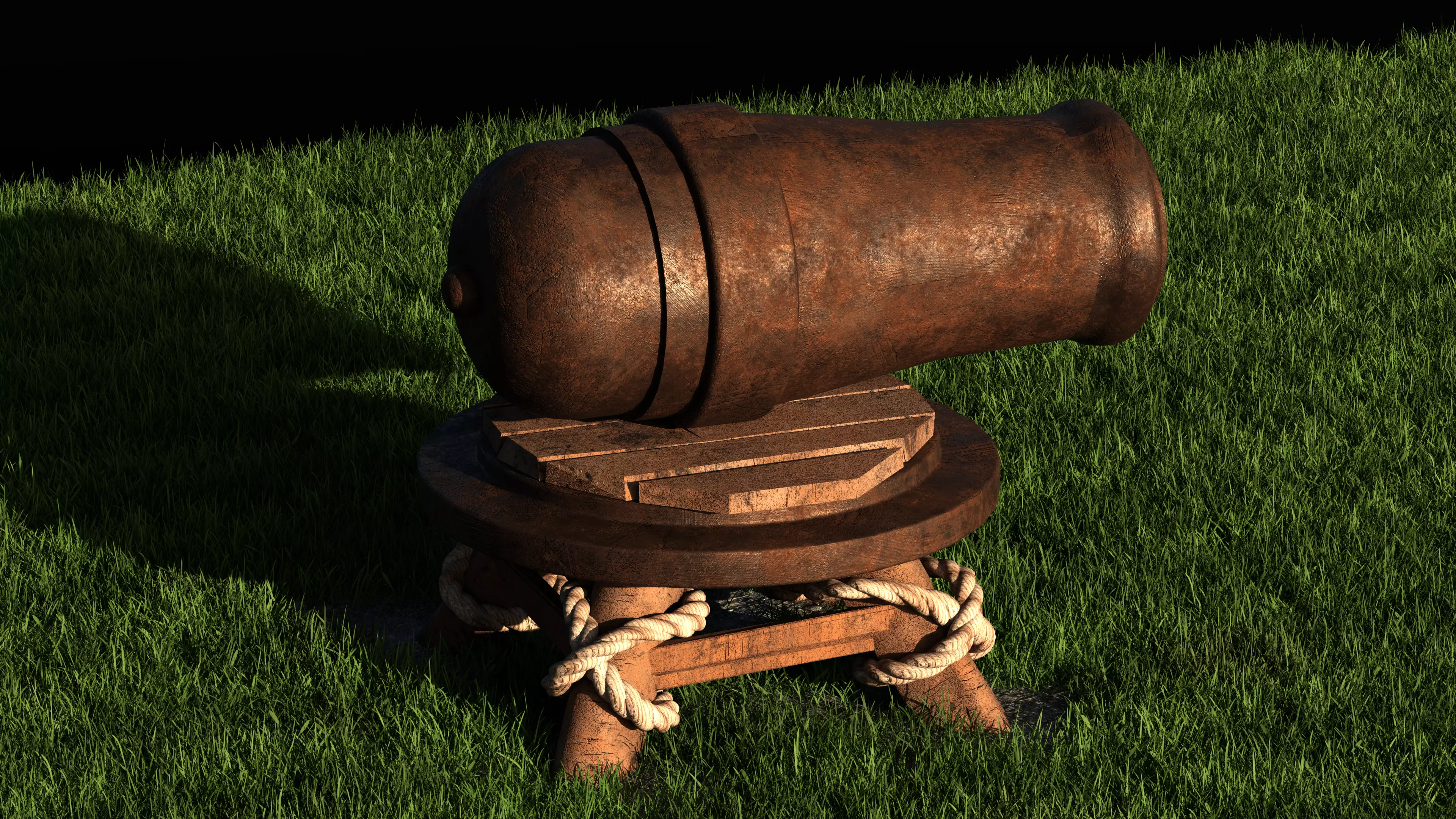 Canon - Clash of Clans Low-poly 3D model