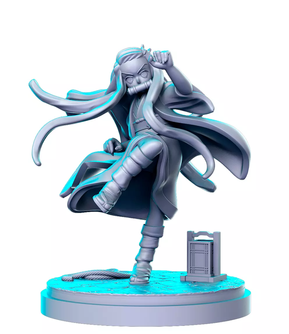 Nezuko 3D Print STL Miniature RPG 3D print model