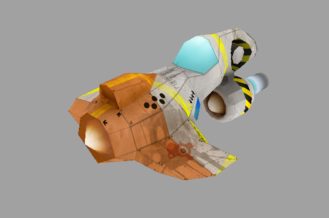 FLEET SPACE SHIPS Low-poly 3D model_2