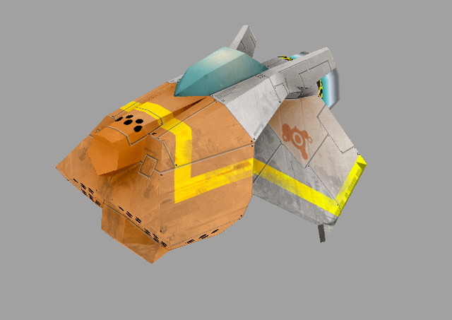 FLEET SPACE SHIPS Low-poly 3D model_4