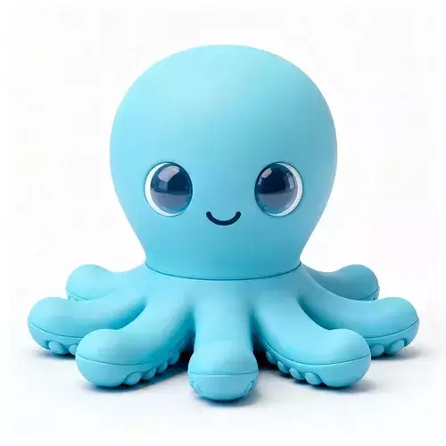 Realistic Rubber Octopus 3D Model