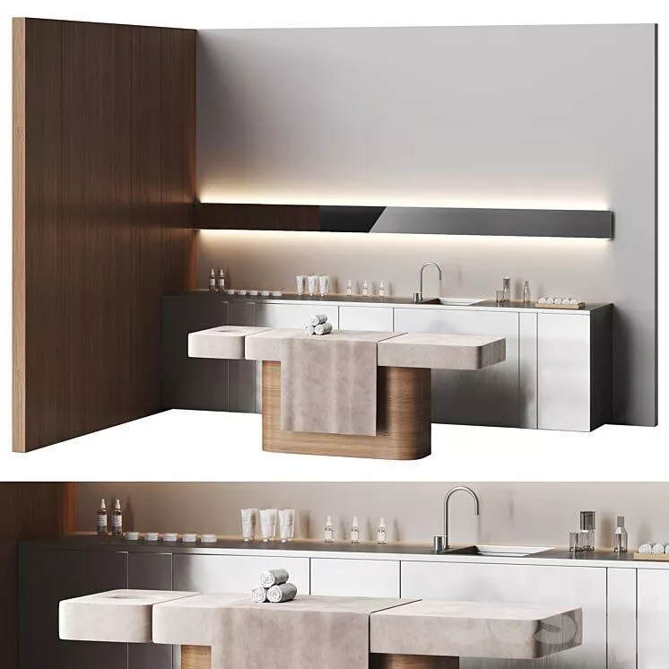Modern Spa beauty center 3D model