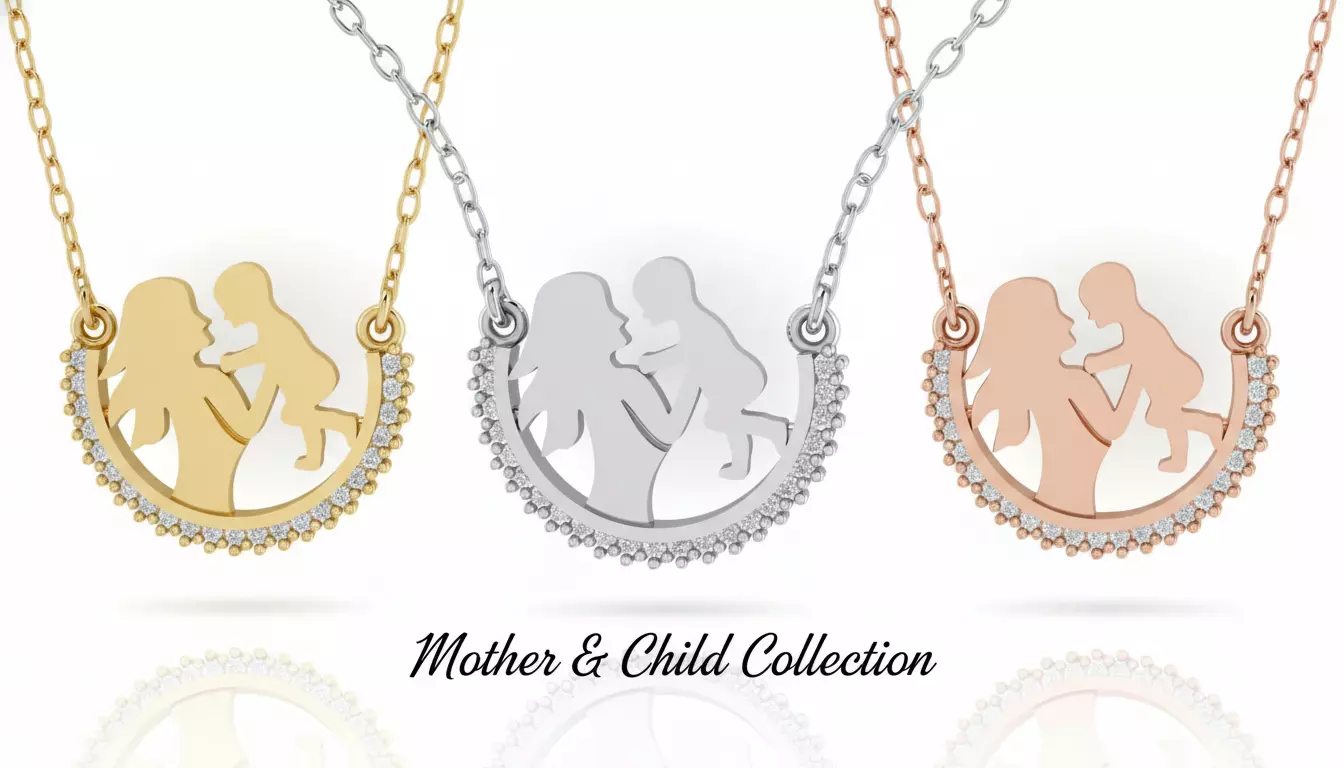 Mother and Child Infinity Eternal Bond Pendant - 3D Print Ready 3D print model