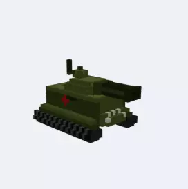 Animated Military Battle Tank - Game Ready Vehicle Low-poly 3D model