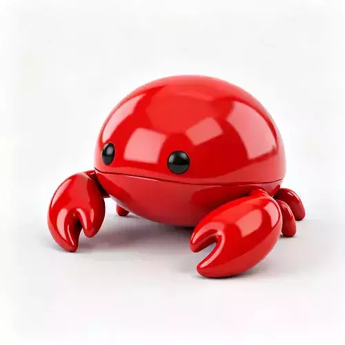 Realistic Rubber Crab 3D Model