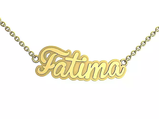 Custom Name Pendant Fatima