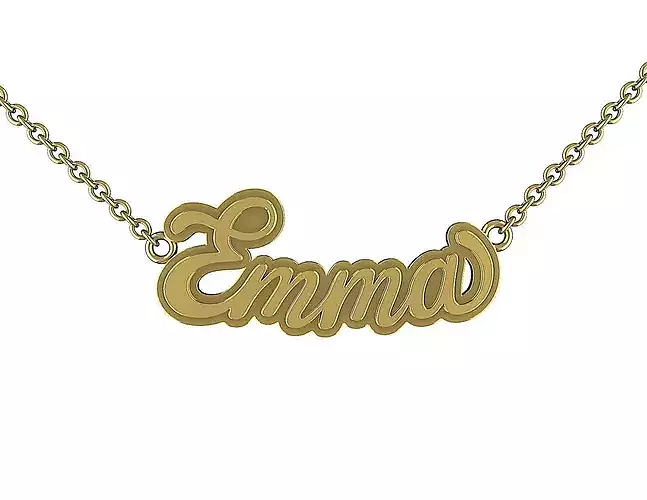 Custom Name Pendant Emma