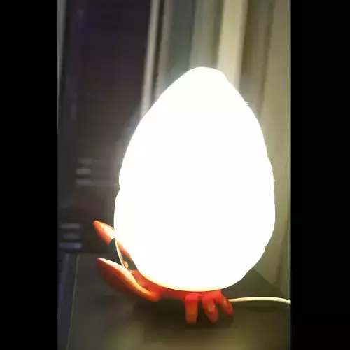 Hermit-Crab printable lamp  3D print model