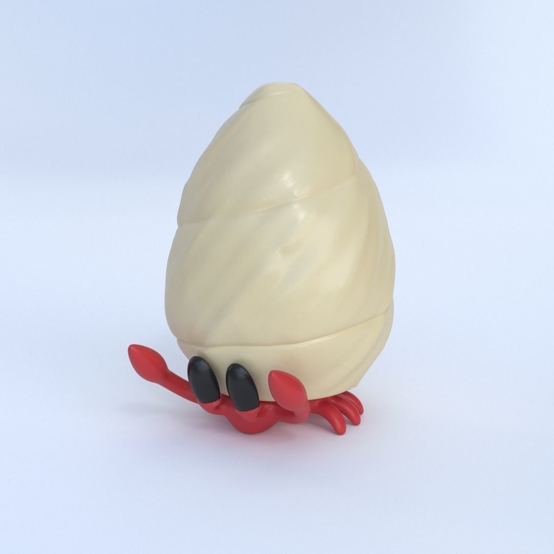 Hermit-Crab printable lamp 3D print model_10