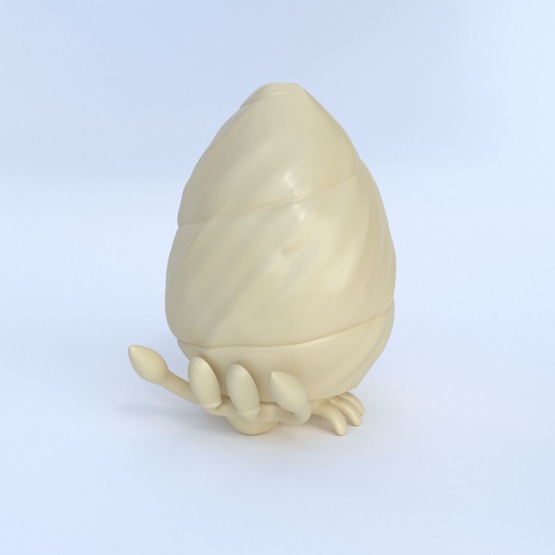 Hermit-Crab printable lamp 3D print model_9