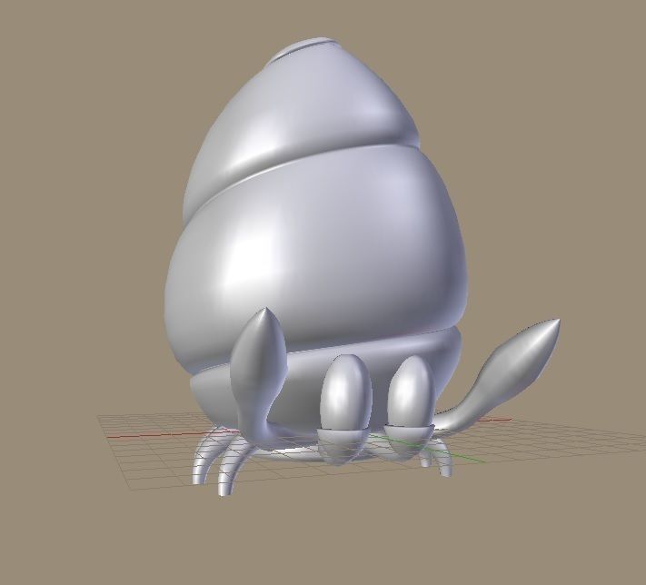 Hermit-Crab printable lamp 3D print model_11