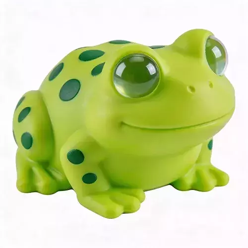 Realistic Rubber Frog 3D Model