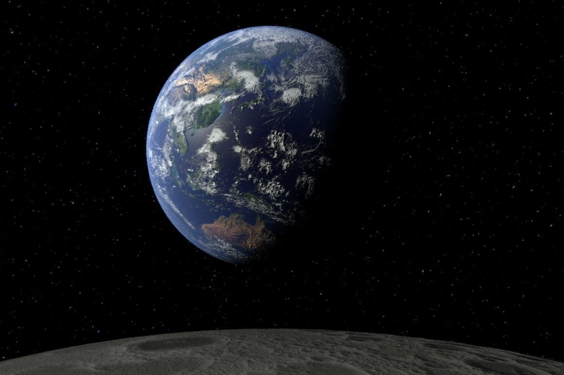EARTH and Moon 3D model_1