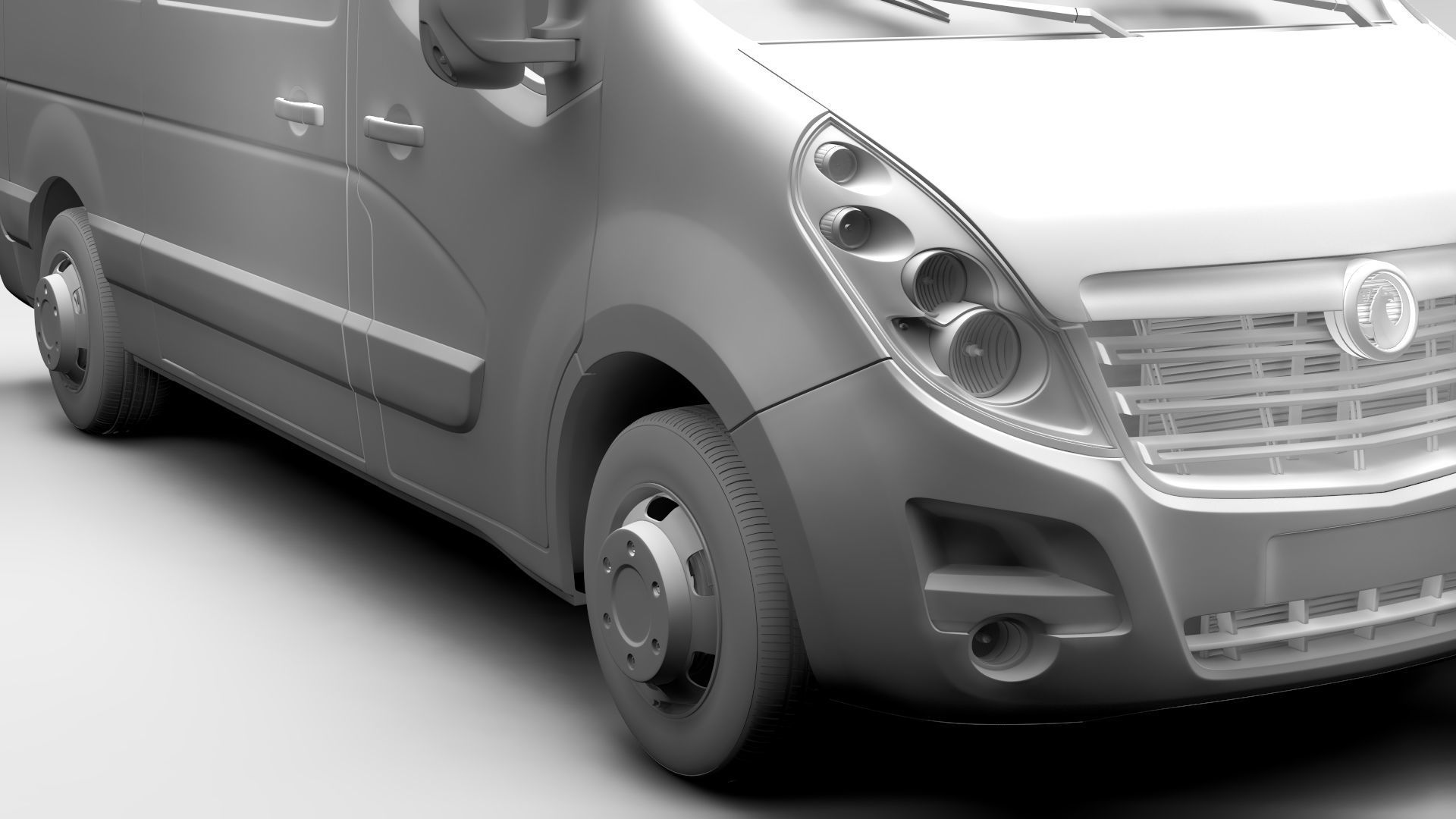 Vauxhall Movano L2H3 Van 2016 3D model_11