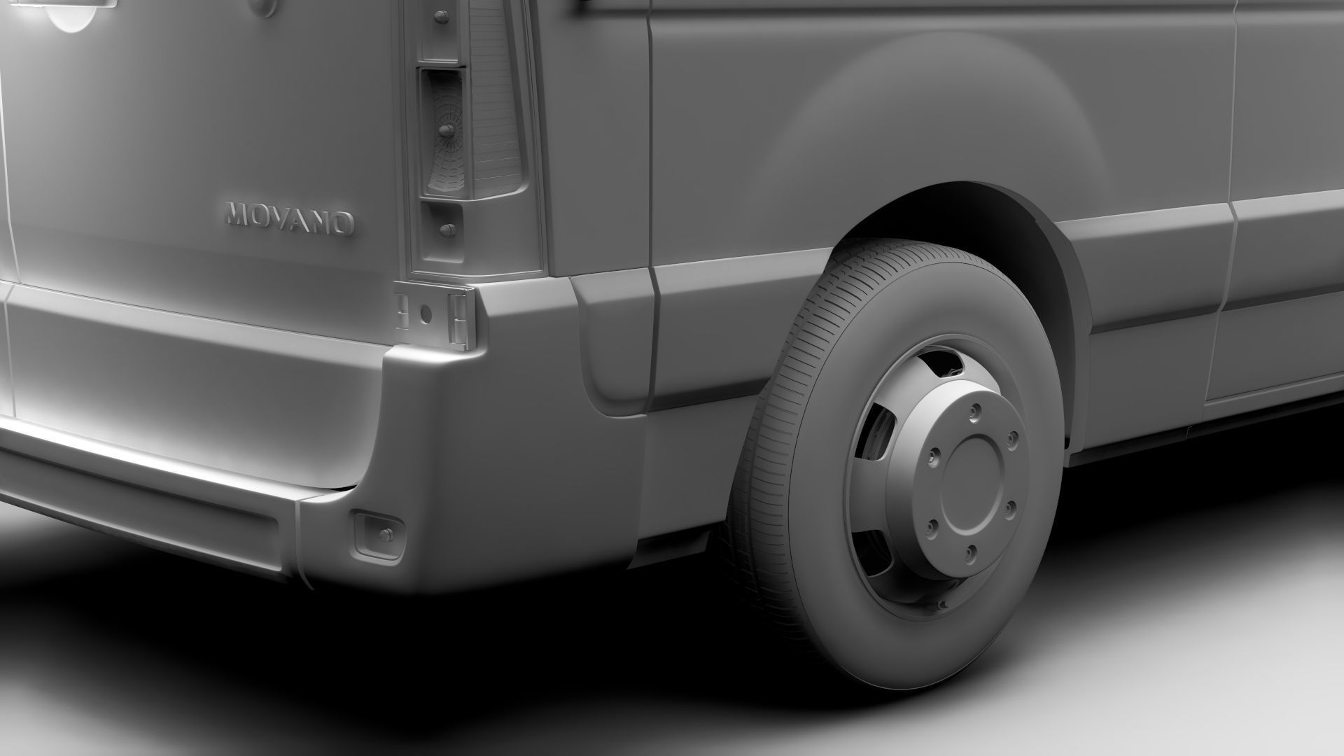 Vauxhall Movano L2H3 Van 2016 3D model_12