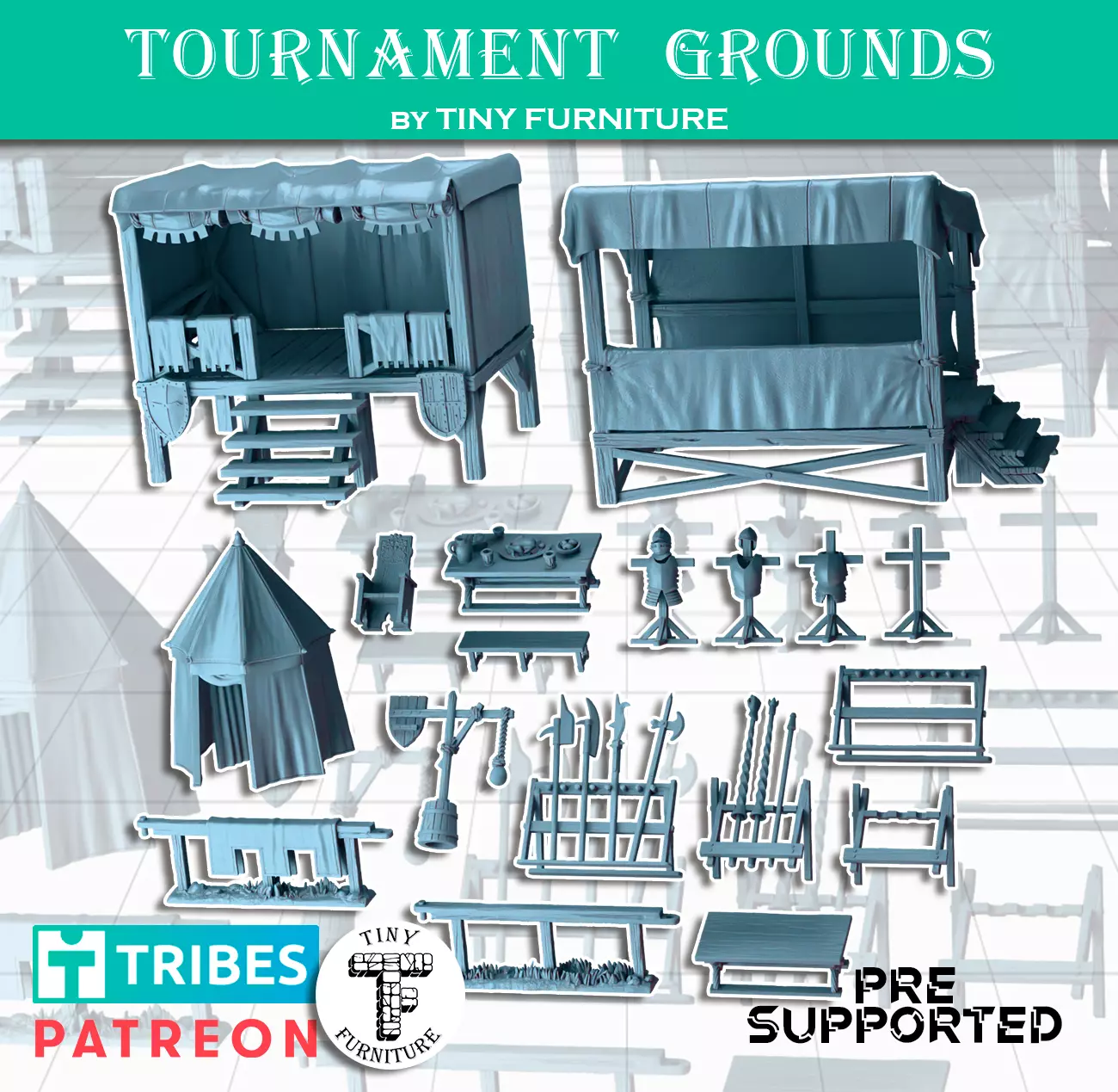 Tournament Grounds 3D print model