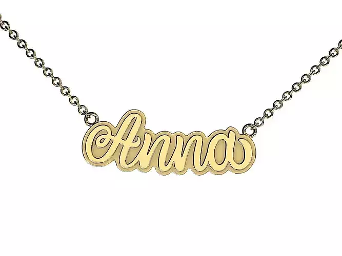 Custom Name Pendant Anna