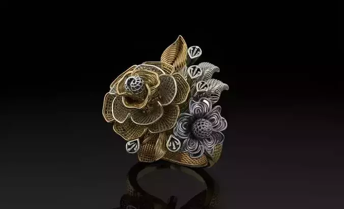 Turkish Couture Floral Rings MGX Master File ONLY 