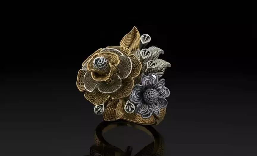 Turkish Couture Floral Rings MGX Master File ONLY 3D print model